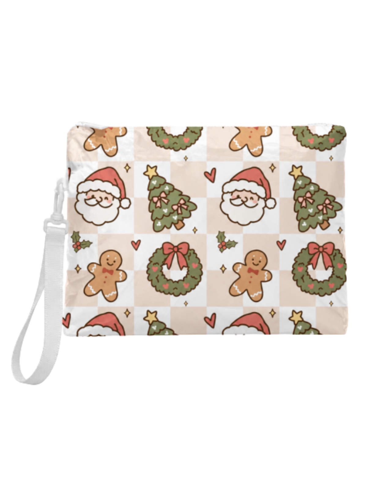 Christmas Checkered Insulated Pouch
