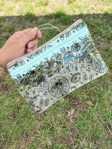 Pals Outline Clear Zipper Bag