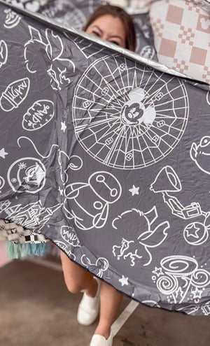 Gray and White Pals Sun Shade