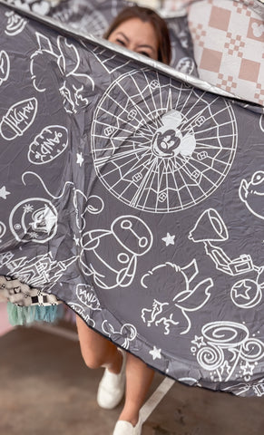 Gray and White Pals Sun Shade