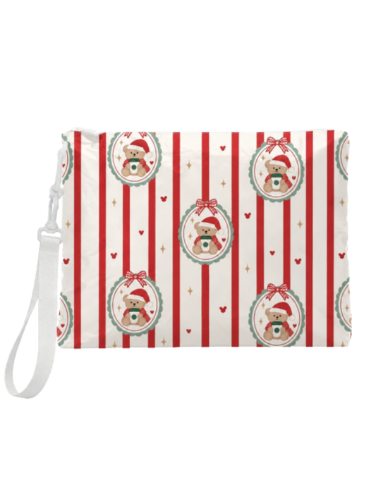 Christmas Bear Insulated Pouch