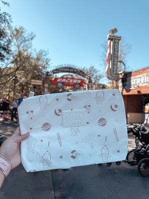 INSULATED COOLER POUCH IN NEUTRAL FAVES
