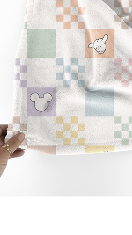 PASTEL CHECKERED BLANKET *READY TO SHIP