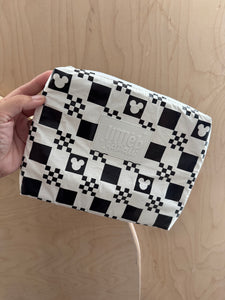 INSULATED COOLER POUCH IN BLACK CHECKERED (preorder only)