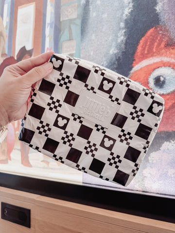 INSULATED COOLER POUCH | BLACK CHECKERED