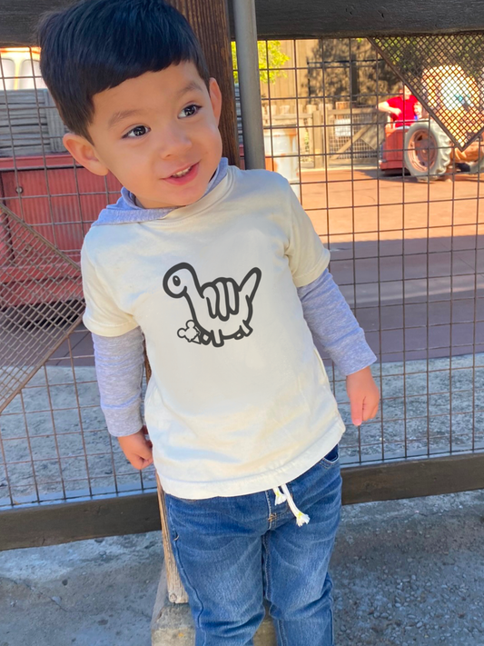 Shaka Dino Tshirt in Neutral