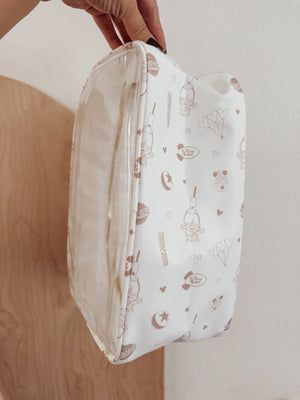 NEUTRAL FAVES JUMBO CLEAR BAG *READY TO SHIP