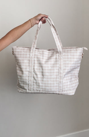 PALAKA CHECKERED TOTE *READY TO SHIP