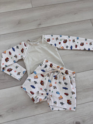C A R S  SWIM 2 PIECE SET