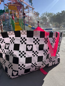 Checkered Bombucha - Neon Pink