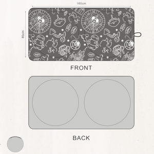 Gray and White Pals Sun Shade