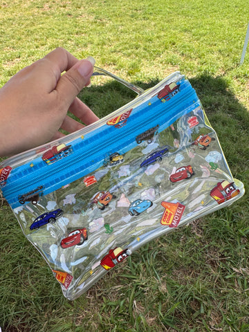 C A R S  Clear Zipper Bag