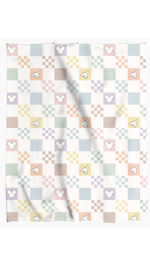 PASTEL CHECKERED BLANKET *READY TO SHIP